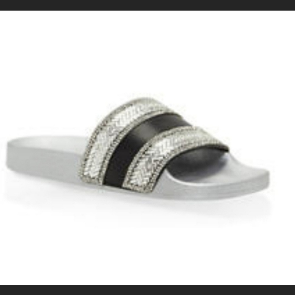 Rhinestone Encrusted Slides